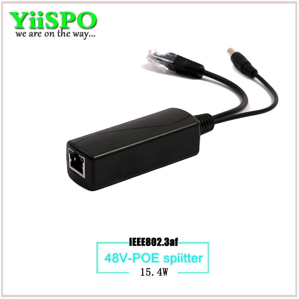 YiiSPO активный Коммутатор POE IEEE802.3af 48 В вход 12 В выход 15,4 Вт POE сплиттер 100 метров POE камера nvr без адаптера питания