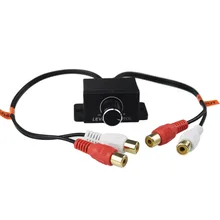 Автомобильный домашний аудио усилитель 2 RCA управление басами уровень усиления дистанционный регулятор громкости