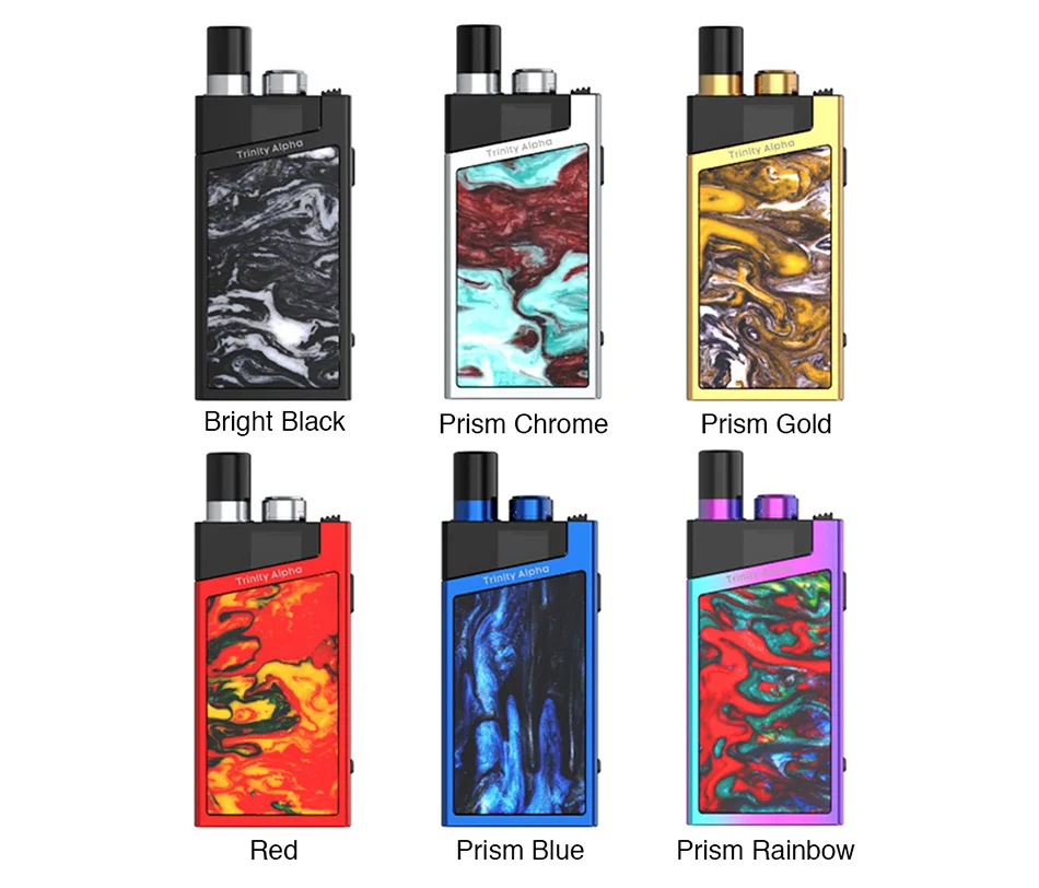 Original SMOK Trinity Alpha Pod Vape Kit 1000mAh Battery &2ml/2.8ml Cartridge & Nord Coil Pod System E Cig Vs Lost Vape Orion