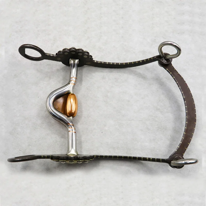 125 مللي متر الرجعية الغربية الحصان بت استانليس ستيل نحاس الفروسية المعبرة اللجام ل ركوب الخيل سباق الأرسنة بت H