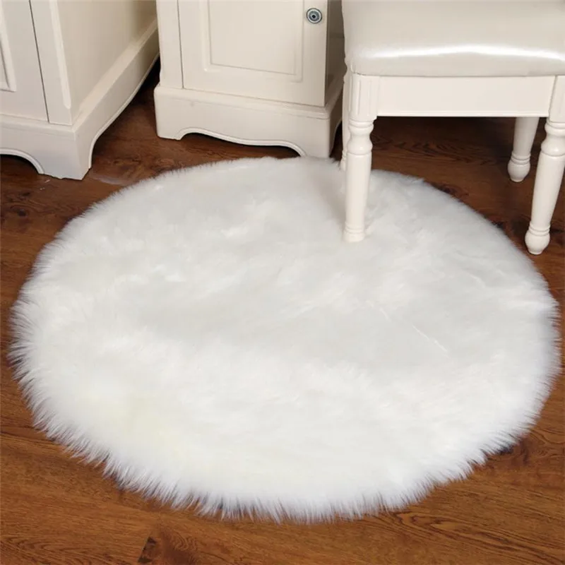 

Soft Artificial Sheepskin Rug Chair Cover Artificial Wool Warm Hairy Carpet Chair Cover Seat Pad bathroom Non-slip mat 2017