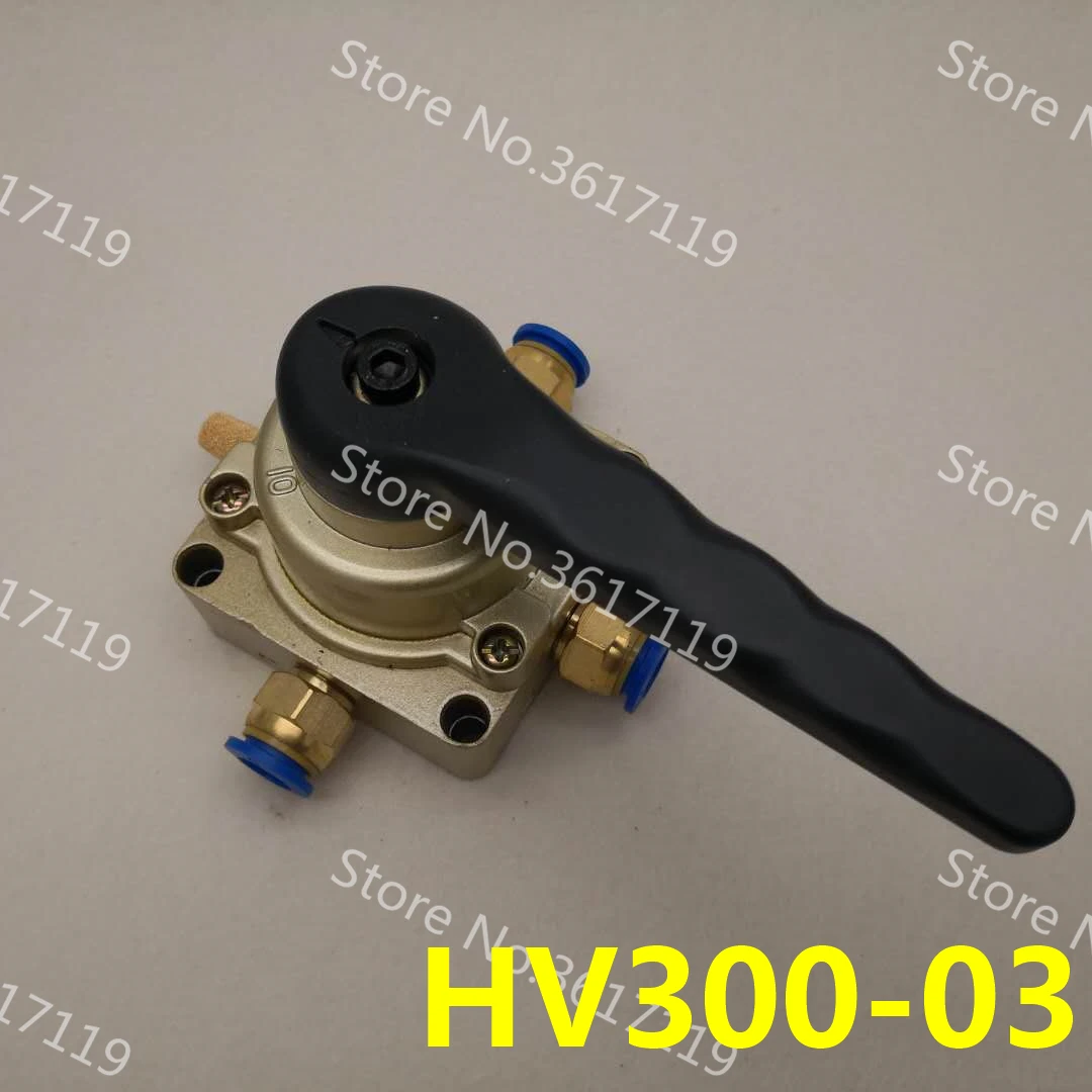 

HV300-03 RC3/8 Pneumatic switch three four-way hand rotary valve one to two manual air valve switch reversing valve HV400-03