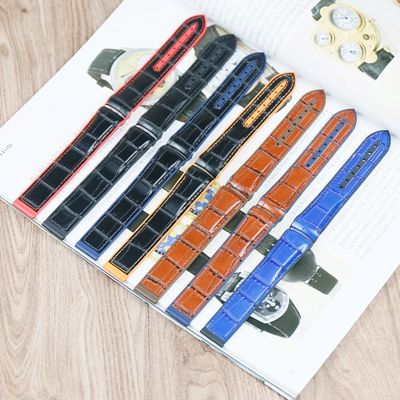 Ремешок кожаный для часов Omega Watch 8900 Marine universe 9900 Series 20 мм 22 мм|Ремешки часов| |