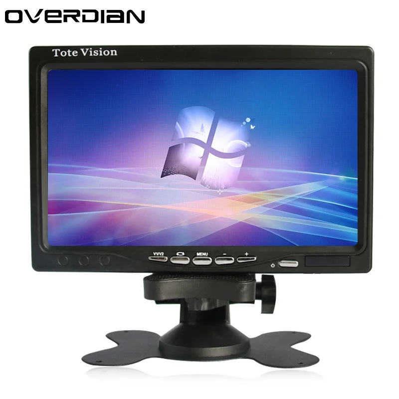 

7inch/7" VGA/AV/USB Connector Plastic Shell Resistive Touch LCD Monitor/Display 800*480 Resolution16:9