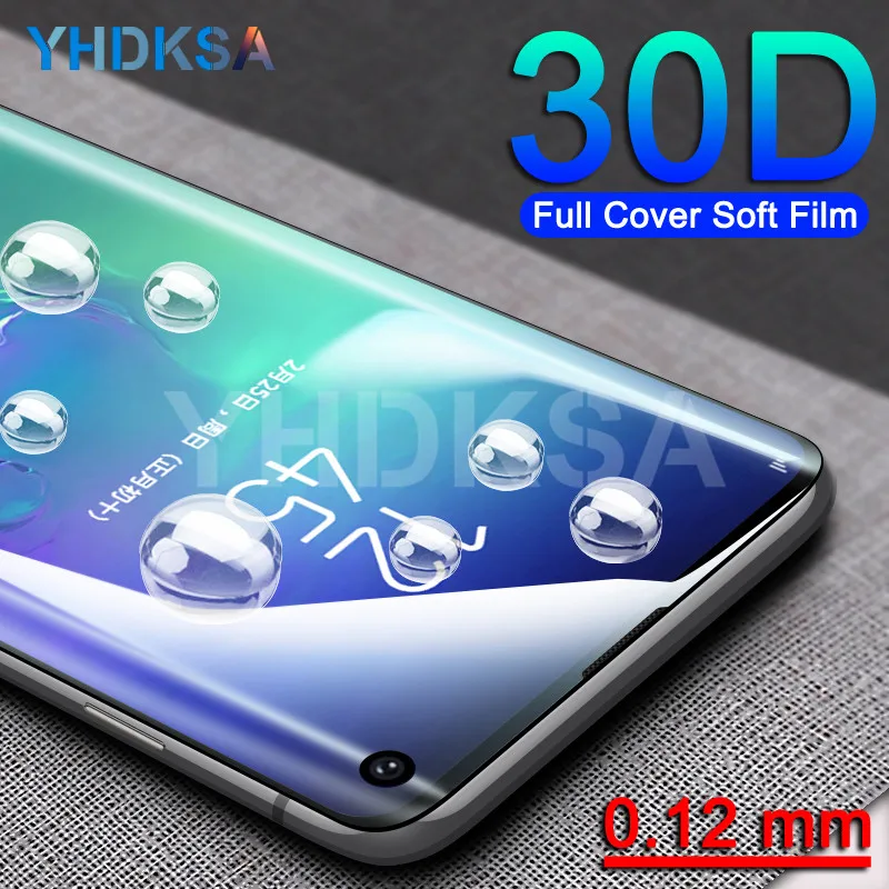 

30D Soft Protective Film on the For Samsung Galaxy S10 S9 S8 Plus 5G S10e Note 8 9 S7 Edge Full Cover Screen Protector Film Case