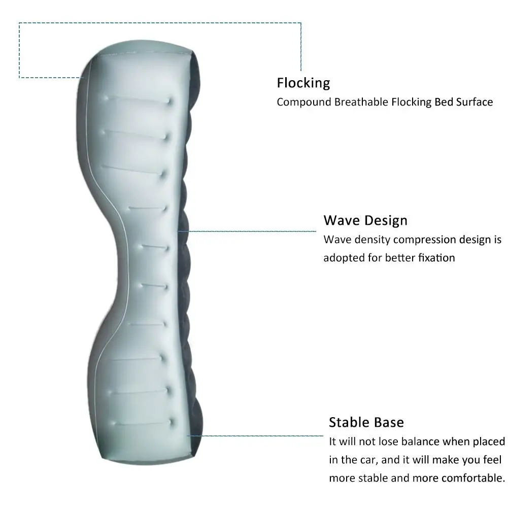 Автомобильный надувной матрас, подушка для заднего сиденья автомобиля, надувной матрас, надувная кровать для путешествий, надувная кровать для автомобиля, Прочный чехол для сиденья