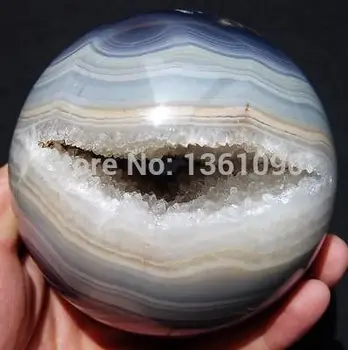 

xd j00172 Natural Geode Agate Quartz CRYSTAL SPHERE BALL