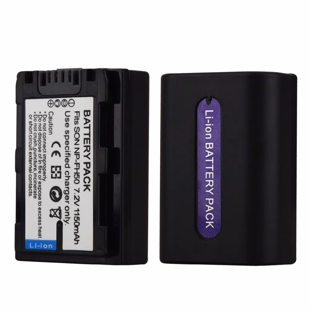 1PCS 7 2V 1150mAh NP FH50 NP FH50 NPFH50 Digital Camera Replacement Li ion Battery for