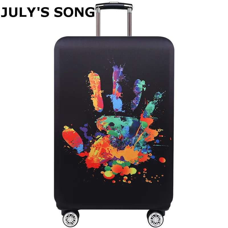 JULY'S SONG Brand Luggage Protection Cover Trolley Case Dustproof Elastic Suitcase Cover Travel