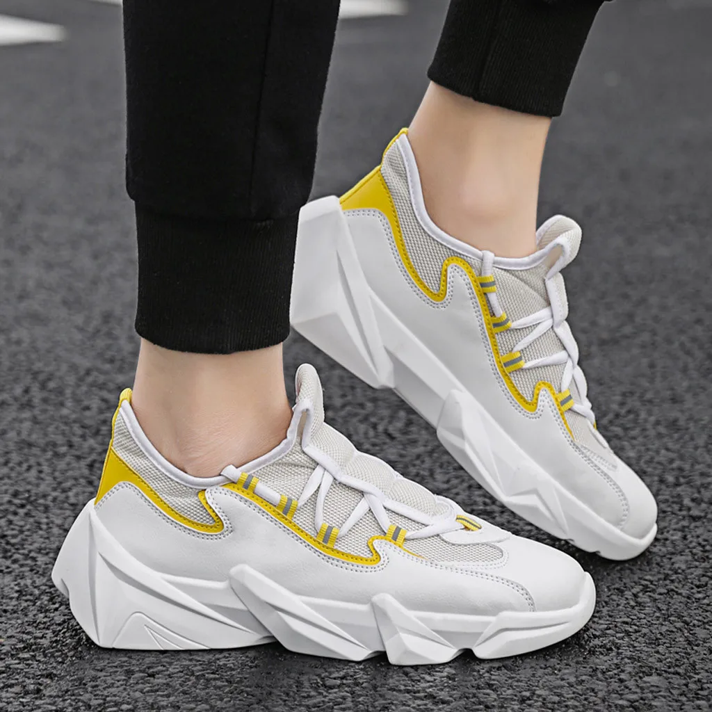 

Male Lace-up Men Sneakers Man Non Slip Comfortable Casual Shoes Mesh Sneakers Breathable Outdoor Walking High Quality Shoes #G3