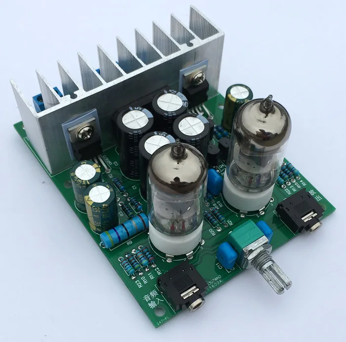 HIFI 6J1 tube amplifier board Headphones amplifier LM1875T 30W power amplifier