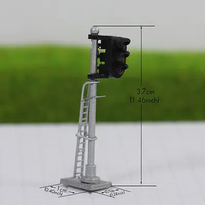 Модель JTD1503GYR 3 шт. сигналы железнодорожного поезда фазный блок сигнала N масштаб 12