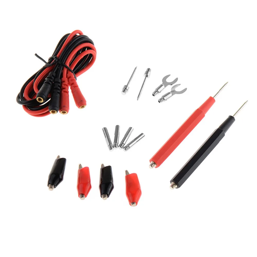 16pcs Kit Universal Multifunction Digital Test Lead Multimeter Probe Cable Set