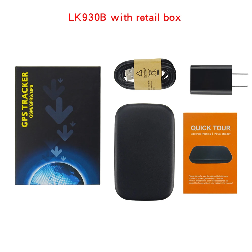 High Quality Vehicle Device GPS Car Vehicle Tracker LK930B Power off overspeed Vibration alert Geo-fence One way communication track a cell phone location for free GPS Trackers