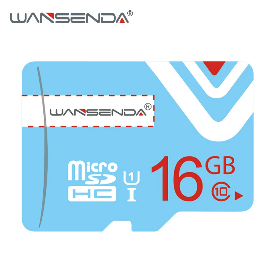 Купить WANSENDA Micro SD карта 32 Гб 64 Гб карта памяти класс 10 Microsd TF карта 8 ГБ 16 ГБ флеш карта с бесплатным подарком адаптер