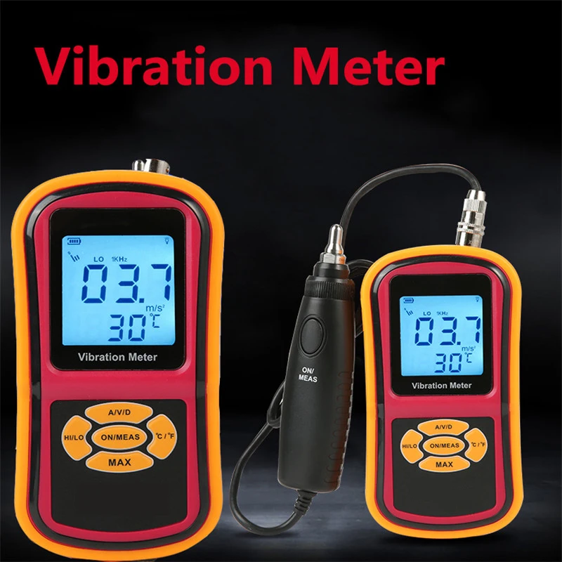 

GM63B vibrometer LCD display Fault digital vibration pen Vibration Meter Speed Acceleration Displacement test tools