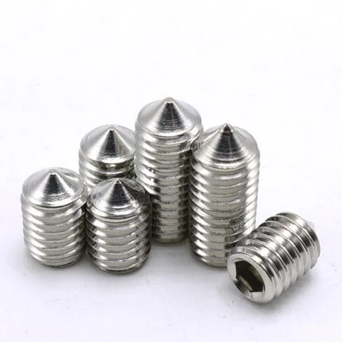 5PCS M12 Stainless steel conical end grub screws allen headless screw