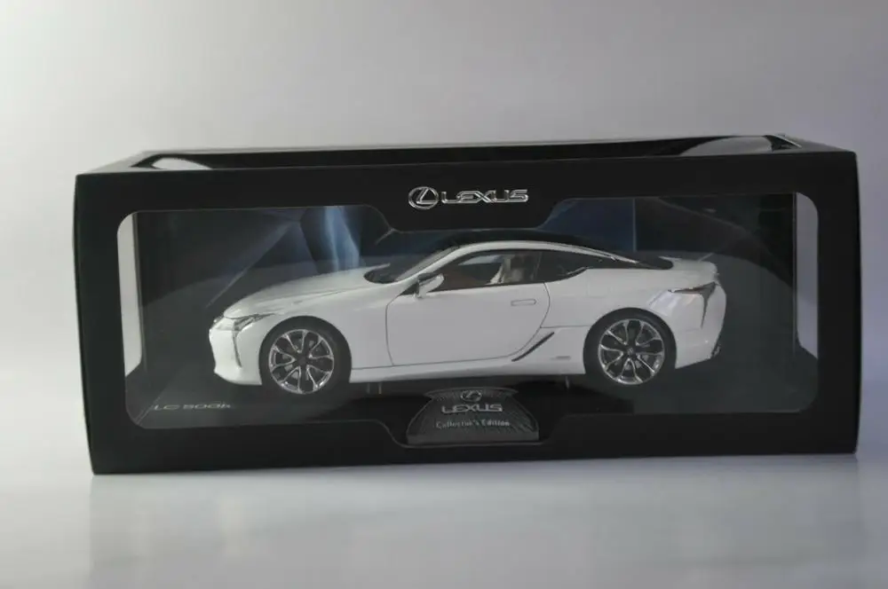 1:18 литая под давлением модель для Lexus LC 500h LC500h белый купе игрушечный автомобиль миниатюрная коллекция подарок LC500 LS500