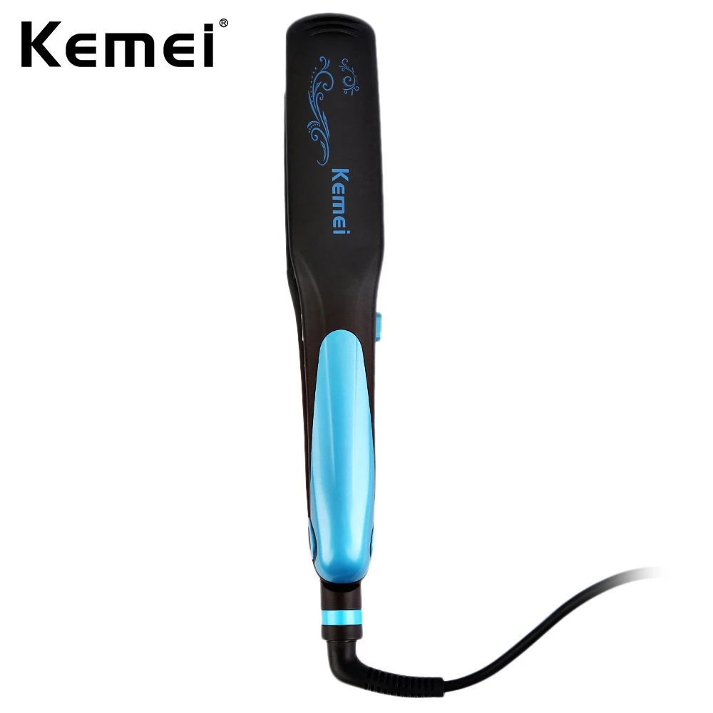 

JuneJour Drop shipping Kemei-2209 Professional 2 in 1 Straight Hair Splint Hair Curly Hair Dual-use Electric Hairdressing Tools