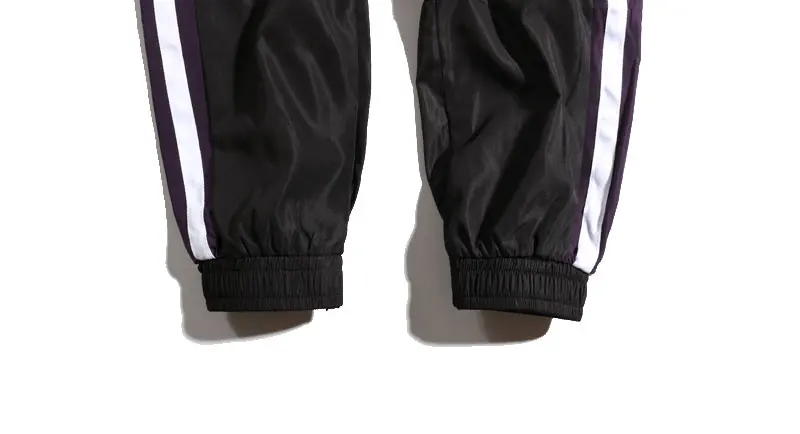 Side Stripe Patchwork Harem Pants 7