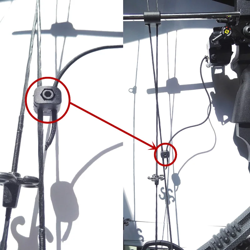 3pcs Archery Black Fastener Plastic Compound Bow Clip Clamp for Fall Away Arrow Rest Hunting