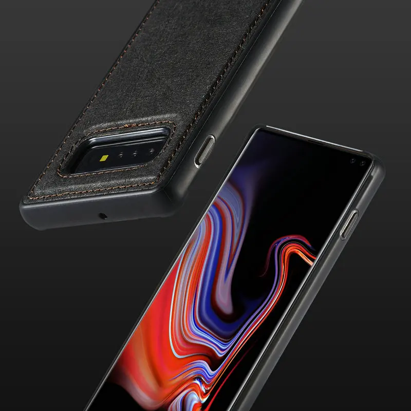 Бумажный Магнитный чехол WHATIF для samsung Galaxy S10, водонепроницаемый, 2 в 1, съемный кошелек, кожаный чехол для samsung Galaxy S10 Plus e