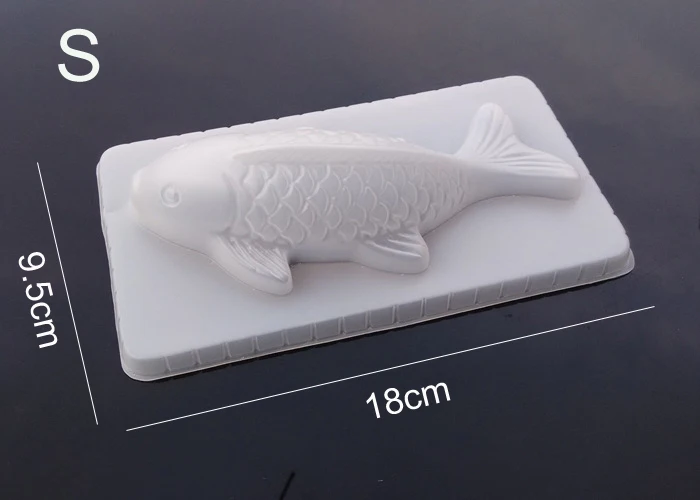 Формы в виде рыбки DIY 3D Koi рыба карп плесень пластик желе ручной работы Sugarcraft плесень торт пудинг Шоколадный Плесень выпечки инструмент Tablewrae