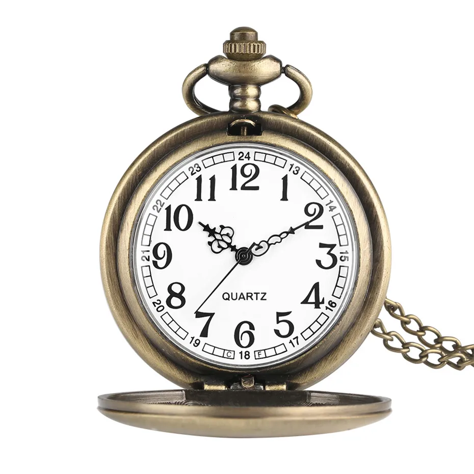 Бронзовый кулон карманные часы кварцевые зла Spririt длинный язык дизайн полный Шейное украшение в охотничьем стиле брелок с часами стимпанк