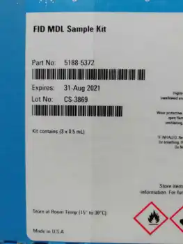 

For Agilent 7890B Calibration Fluid. 3 Sticks