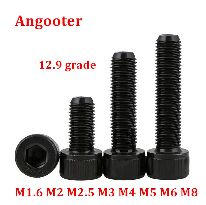 5-50PCS DIN912 Grade 12.9 Socket Head Screw M1.6 M2 M2.5 M3 M4 M5 M6 M8 Hexagon Socket Head Cap Screws Hex Socket Screw 20mm M6 10PCS 5-50PCS DIN912 Grade 12.9 Socket Head Screw M1.6 M2 M2.5 M3 M4 M5 M6 M8 Hexagon Socket Head Cap Screws Hex Socket Screw 20mm M6 10PCS