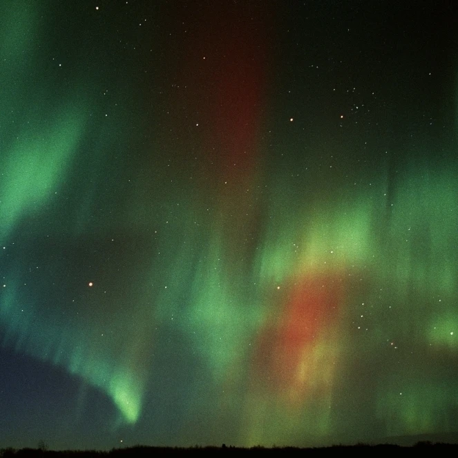 Northern Lights In The Sky Poster Print (17 x 11)