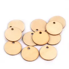 50 шт./компл. изделия ручной работы из дерева 1 отверстие круглой формы DIY деревянные поделки скрапбукинги аксессуары украшение для дома M1550