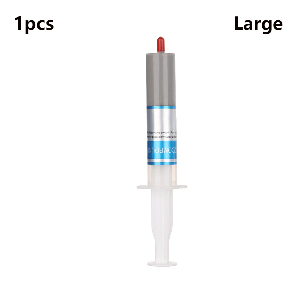 1 шт. силиконовая термопаста охлаждающая пастообразная Смазка Шприц для ПК ЦП компьютерный шприц термос