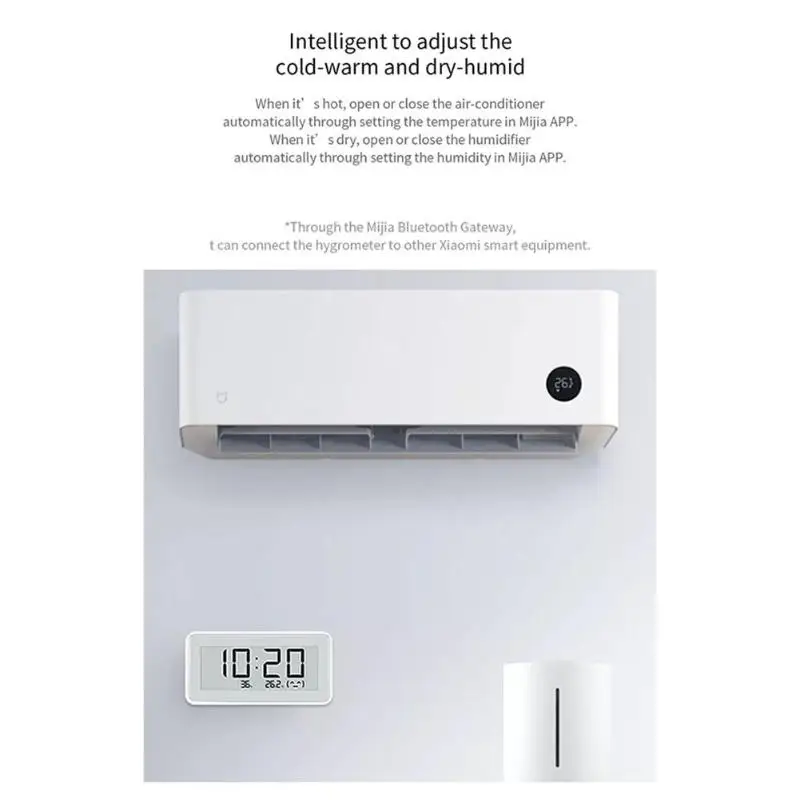 Xiaomi Mijia Smart Bluetooth Температура Влажность сенсор ЖК дисплей экран цифровой термометр измеритель влажности осушители часть