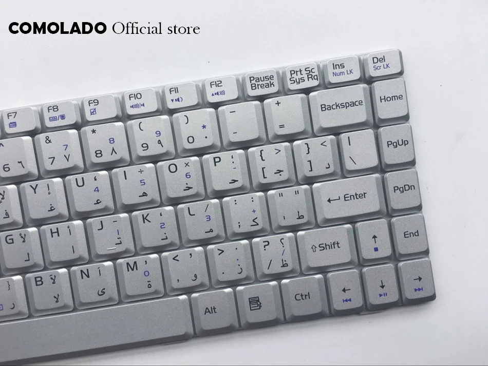 AR Arabic Keyboard for ASUS F6 F6E F6VE F6S U3 U3S U3K U6 U6S U6G silver laptop keyboard  AR Layout (2)