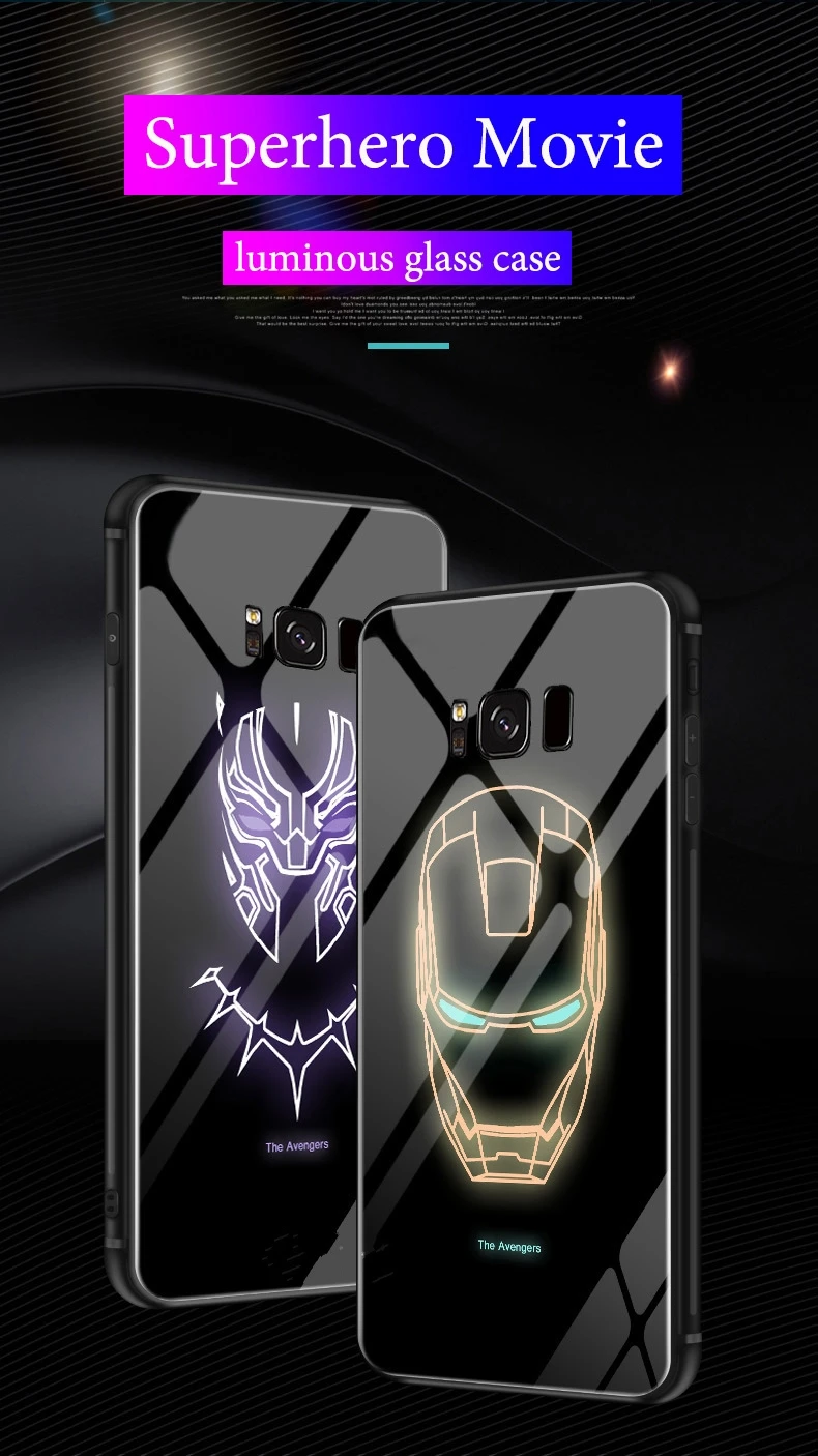 Marvel Luminous Glass Phone Case For Samsung Galaxy - Super Comics Online 24