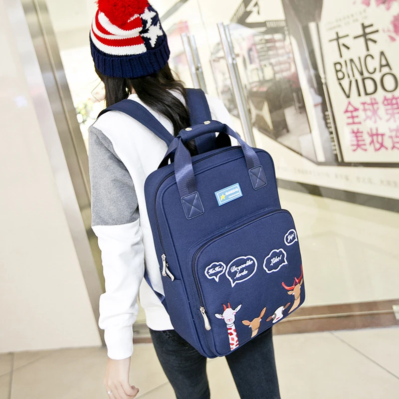 

Fashion Backpack For School Teenagers Girls Cartoon Embroidery Bookbag Lady Casual Travel Laptop Knapsack Female Mochila