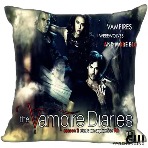 Best Custom The-Vampire-diaries(1)@ 1 Наволочка на подушку, спальня Home Square Наволочка на молнии(одна сторона)#190404-1-19 - Цвет: Pillowcase