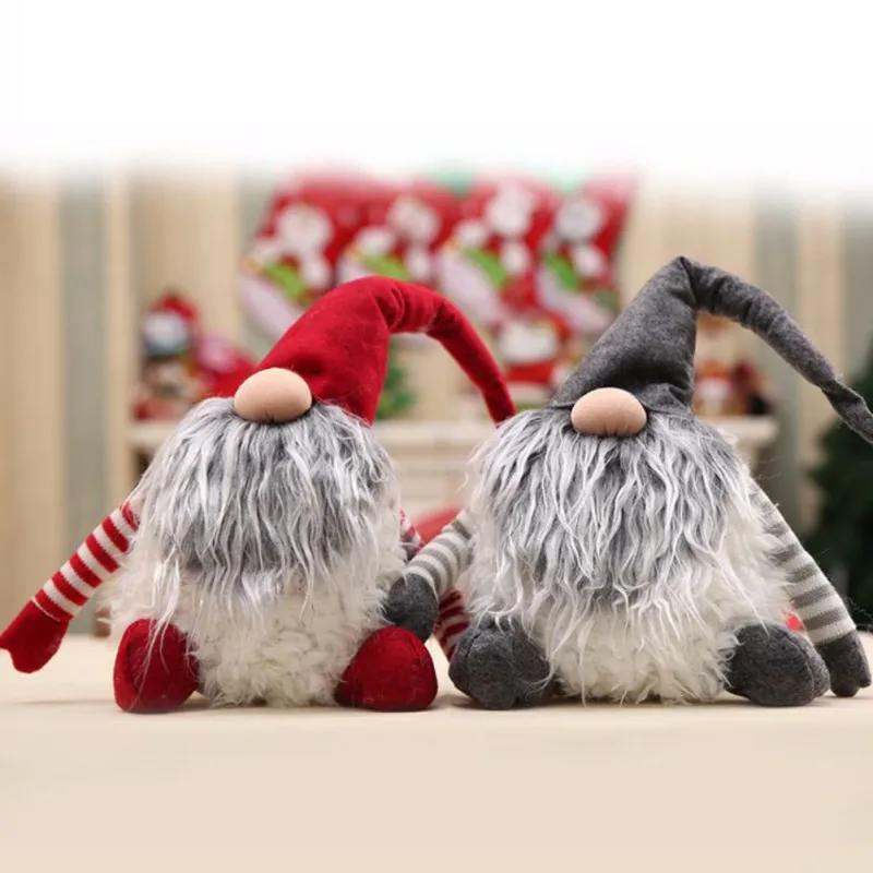 

Christmas Decoration For home Santa Claus new Year Gnome Handmade Swedish tomte nisse Plush Xmas Funny Plush