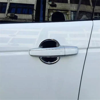 

WELKINRY car auto cover styling For Land rover Discovery Sport 2014 2015 2016 2017 ABS chrome exterior door cup bowl cap trim
