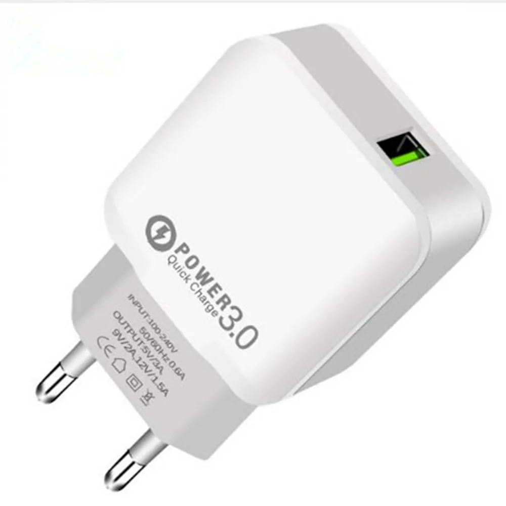 

Quick Charge 3.0 USB multi for xiaomi mi 9 samsung iphone x xr xs 8 7 plus phone EU Plug fast charger Wall Travel Power Adapter