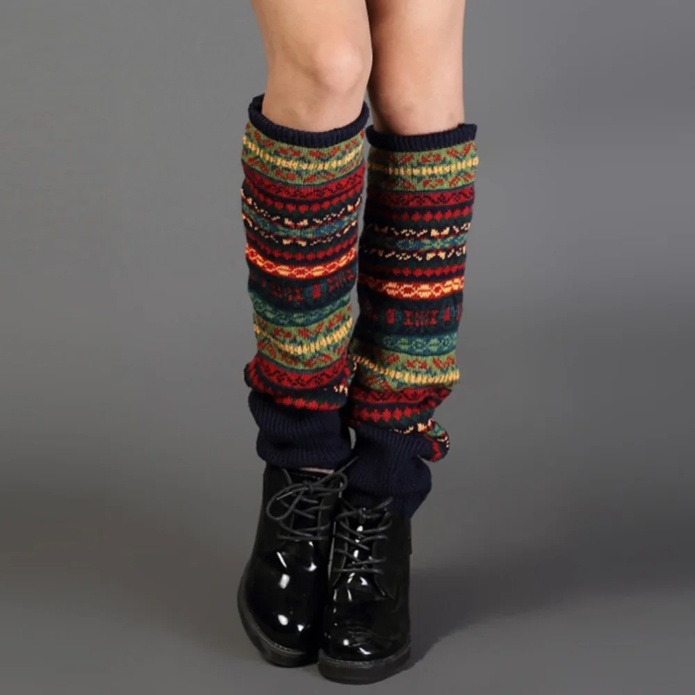 

Winter Women Over Knee Long Knit Leg Warmers Cover Crochet Leg Warmers Legging