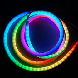 5 m DC5V SK6812 RGB доступный led неоновый пиксель света, RGB полноцветный светодиодный светильник, 60 светодиодов/m с 60 пикс./м; водонепроницаемый