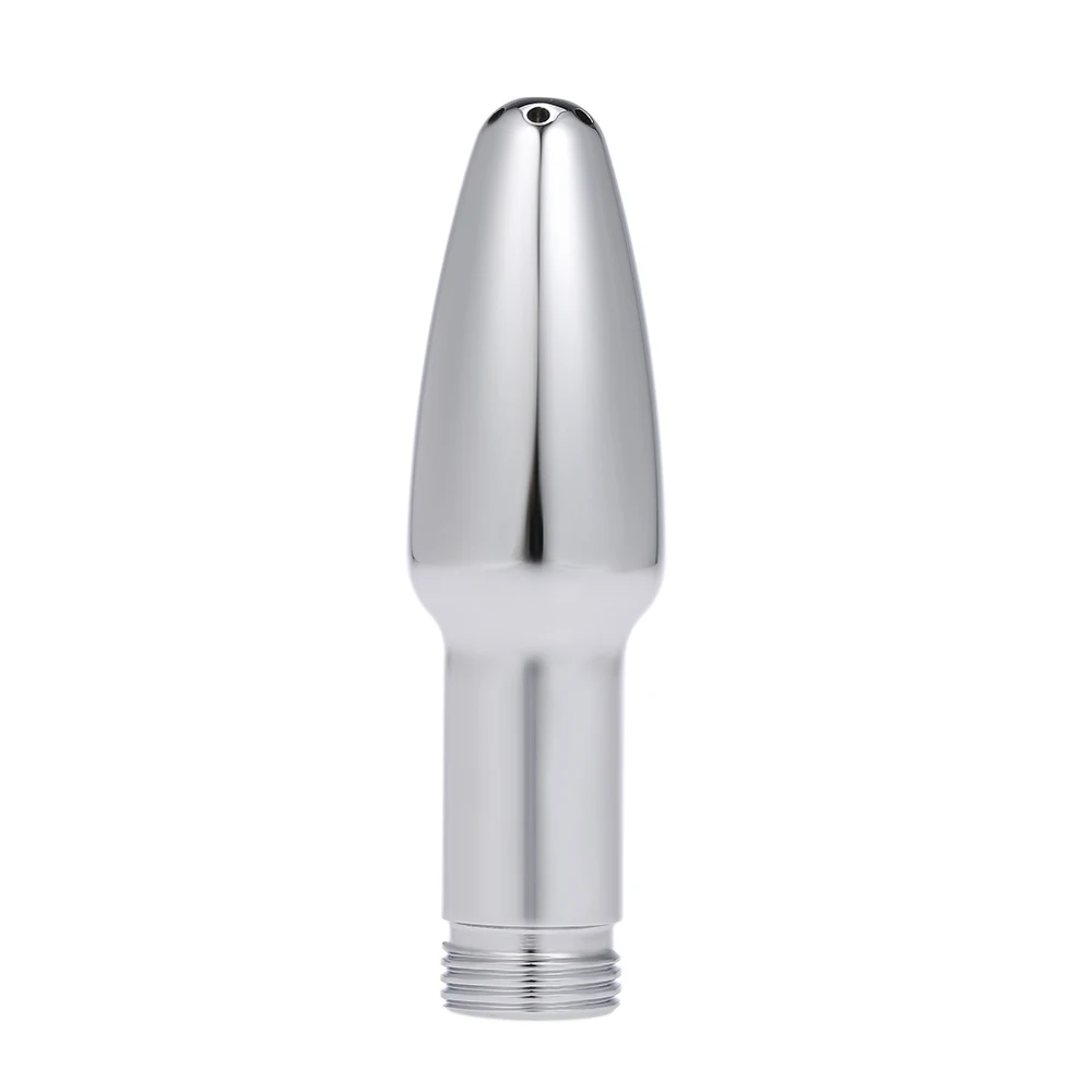 1Pc Metal Enema Shower Head Vaginal/Anal Cleaner Nozzle Bullet Shape Rectal Syringe Butt Plug Anal Sex Toys For Men Woman Gays