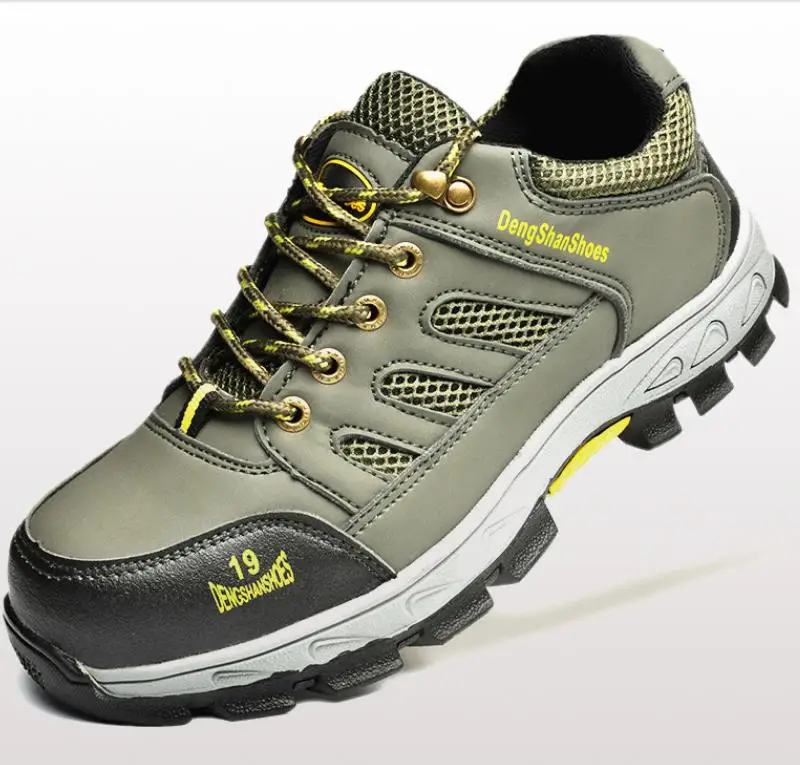 kick Segurança Ao 45 Punção 1 Mens Ar 35 Bota À Trabalho De Tamanho 4 2 Ocasional Calçado Biqueira Livre 5 6 Genuíno Do Anti Sapatos Aço Couro Prova 3 Sapato w1H07