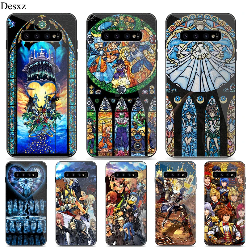 

Mobile Phone Case For Samsung A10 A20 A30 A40 A50 A60 A70 S7 Edge S8 Plus Note 8 9 S10 Cover Anime Kingdom Hearts Anime Shell