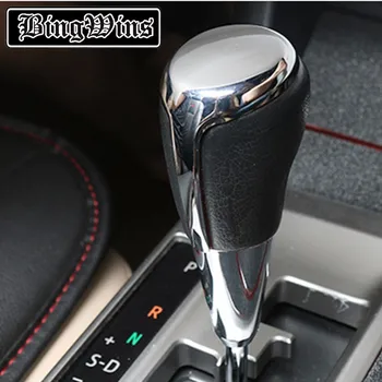 

Auto Gear Lever Head Chromium Decoration For Toyota Camry 2015 2016 Gear Shift Lever Head Cover Trim Sequins Auto Accessories