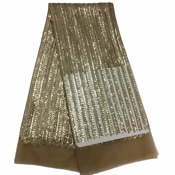 

African Lace Fabric 2019 Embroidered Nigerian Laces Fabric Bridal High Quality French Tulle Lace Fabric For Women dress fc14-25
