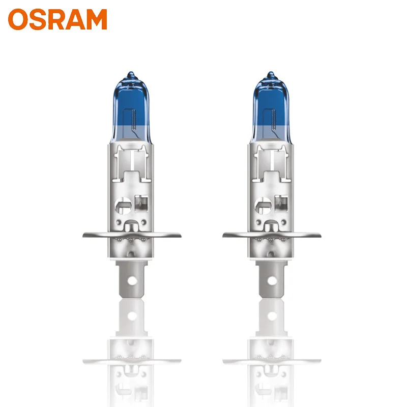 OSRAM Cool Blue Advance H1 12V 55W 5000K холодный синий белый ксеноновый автомобильный головной светильник, автомобильный светильник, противотуманные фары 62150CBA(двойной