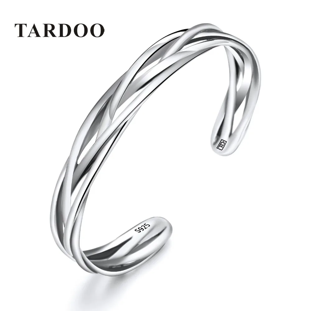 

Tardoo Authentic 925 Sterling Silver Bracelets & Bangles for Women Weave Shape Simple&Minimalist Style Silver 925 Jewelry